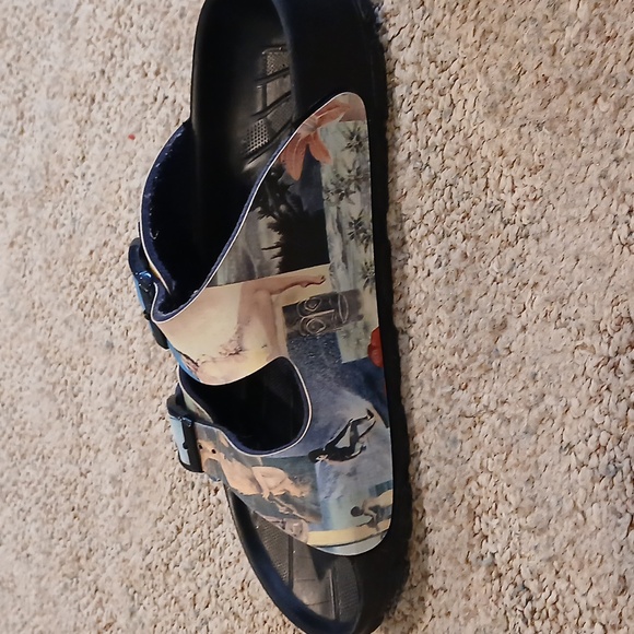 Birki's by Birkenstock Colorful Hawaii Tiki Print Beach Surfer Sandal EU 38 - Picture 6 of 8